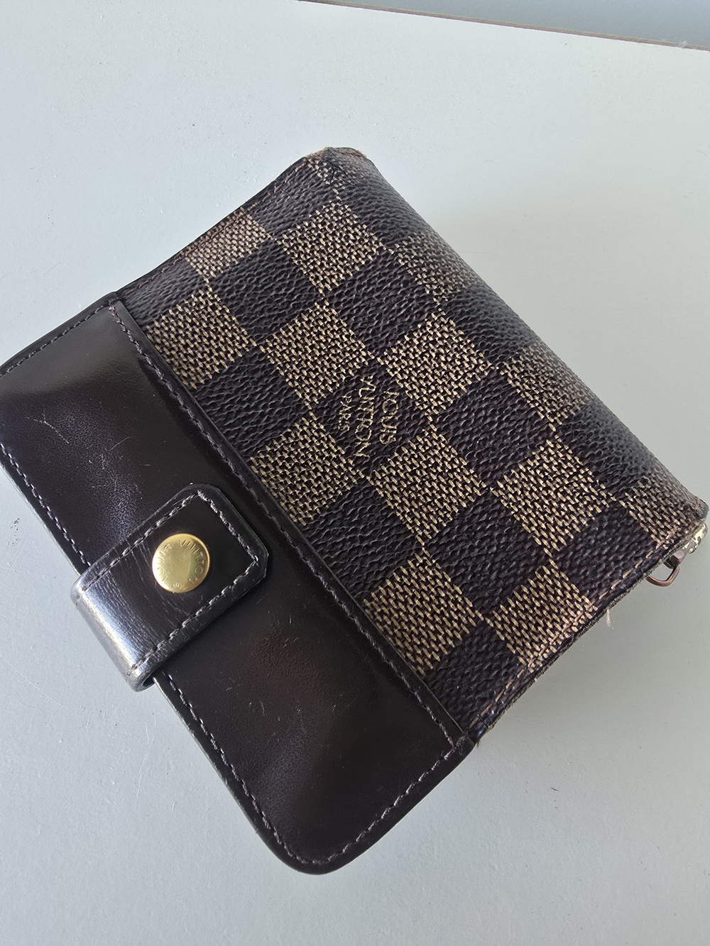 Louis Vuitton Damier Ebene Compact Zippy Wallet